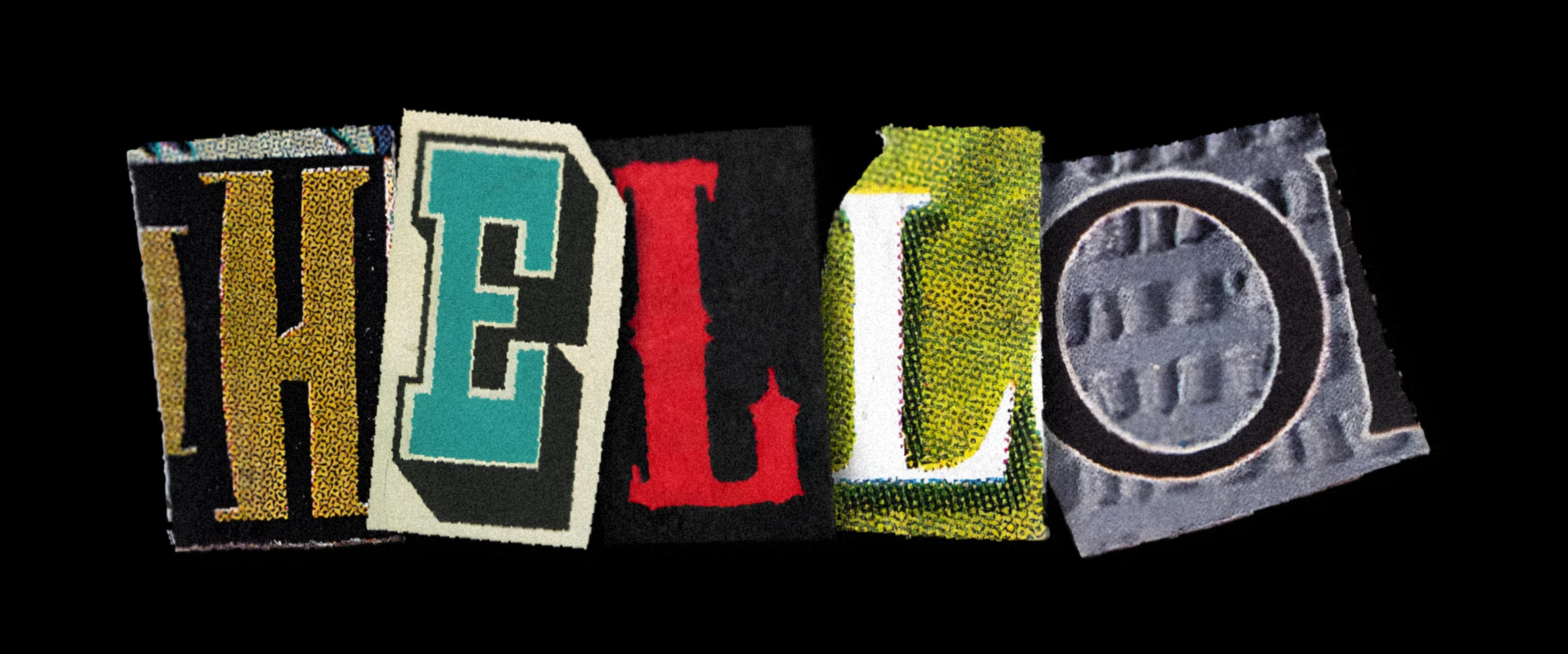 Magazine text effect
