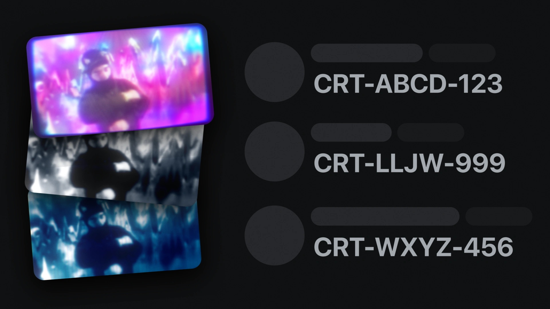 Presets listed beside their share codes