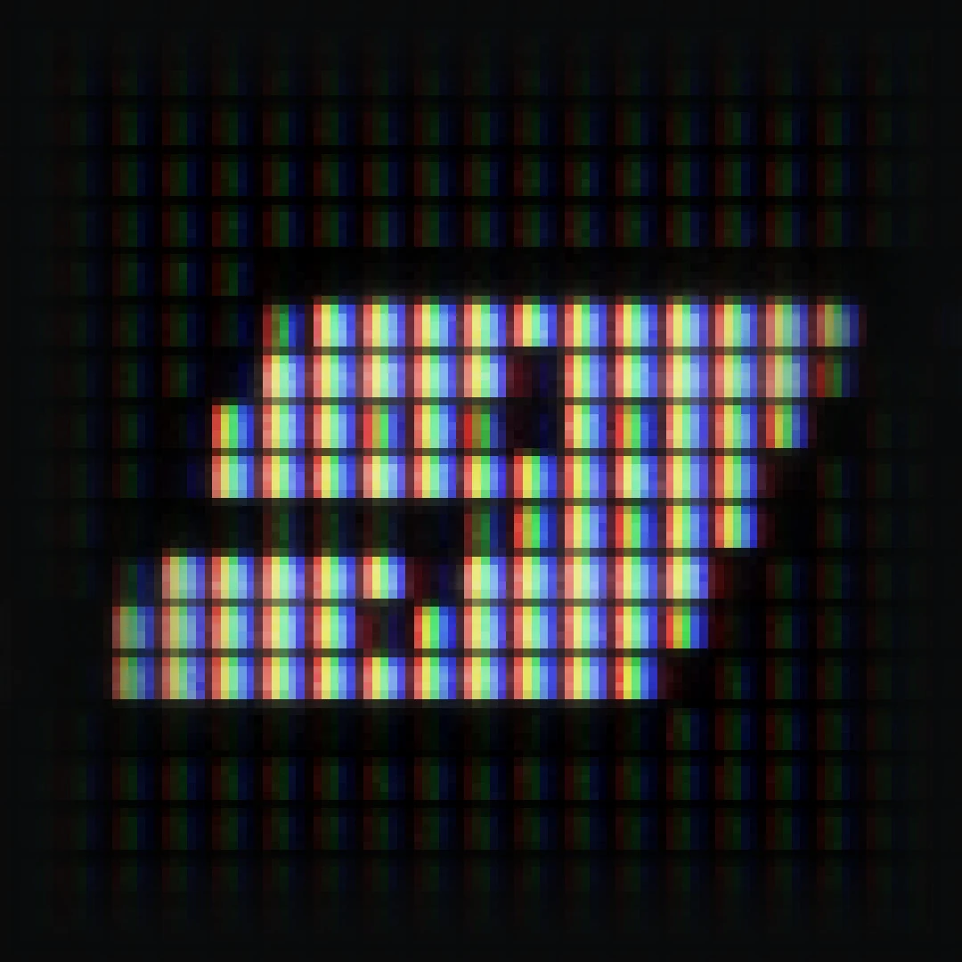 LCD Grid pattern, RGB Split