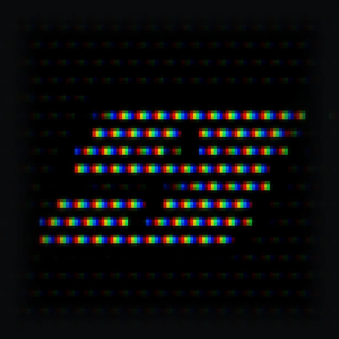 Shadow Mask (Dot Triad) pattern, True RGB