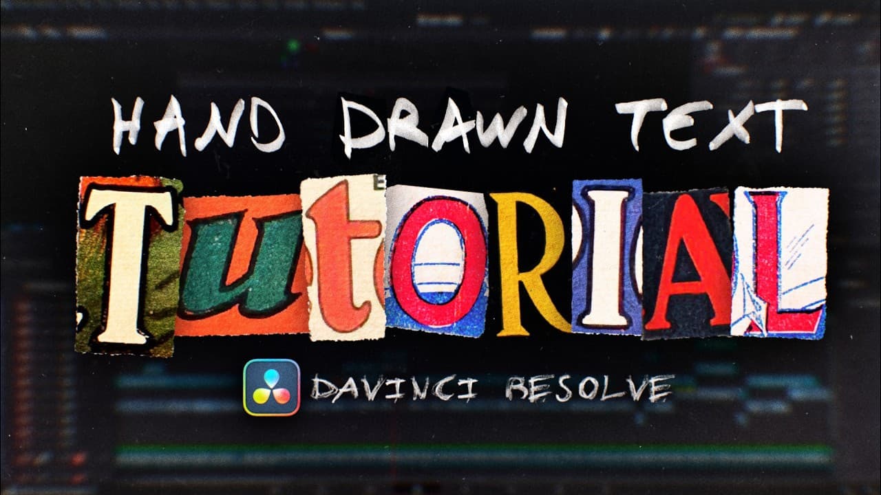 This Free Plugin Turns Typed Text Into Handmade Typography in DaVinci Resolve