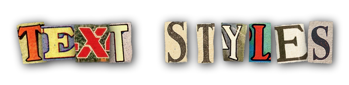 Text Styles